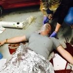 Responding to simulated catastrophic bleeding